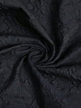 Aveloria Affinna Vintage Elegant Contrast Color Textured Fabric Sleeveless High Waist Flared Peplum Dress For Women